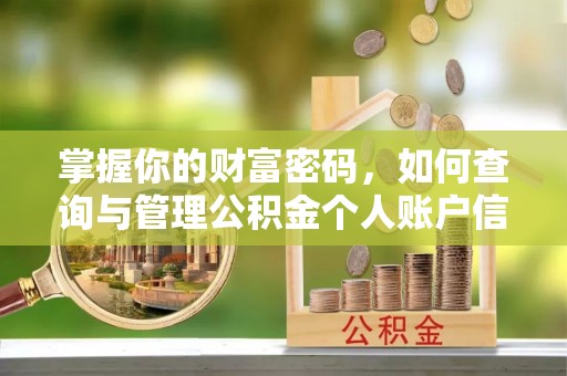 江津掌握你的财富密码，如何查询与管理公积金个人账户信息