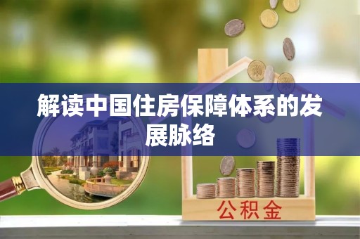 江津解读中国住房保障体系的发展脉络